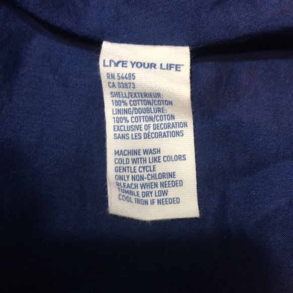 American Eagle Cotton Blue Ivory Flowy Skirt Pockets Floral Straps Lined Dress 6 - Picture 13 of 13